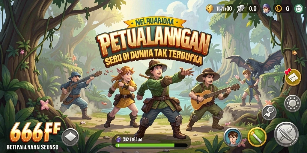 Tampilan gameplay seru dalam dunia petualangan 666FF.