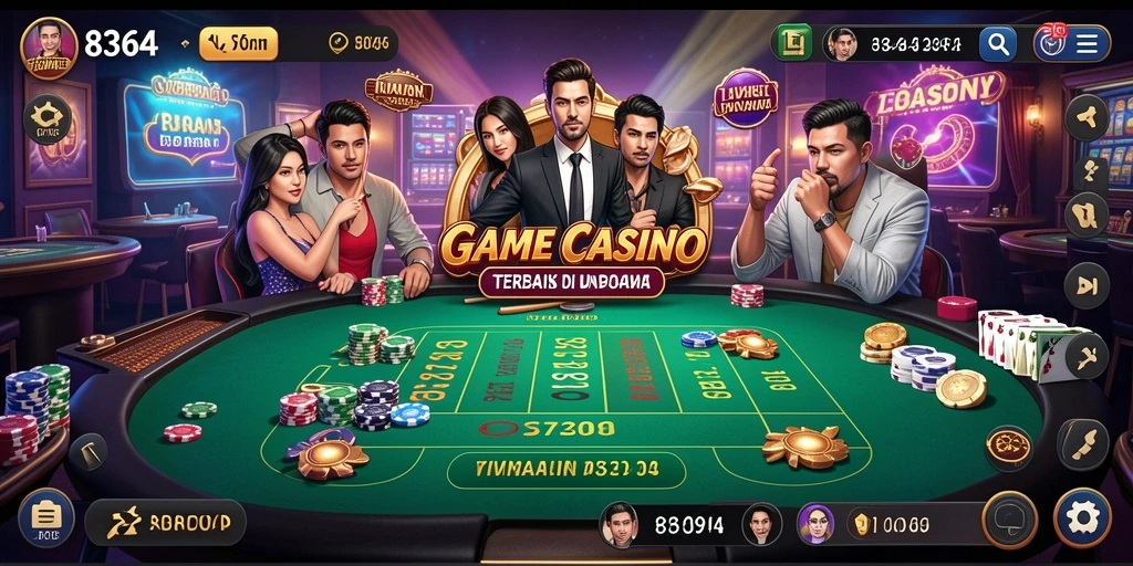 Tampilan gameplay Live Casino yang interaktif dan menarik di 8364.