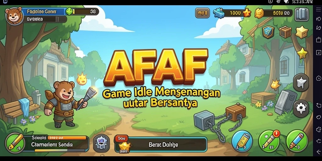 Tangkapan layar AFAF menampilkan antarmuka yang menarik dan gameplay yang seru.