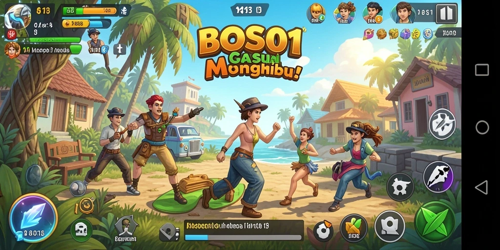 Tampilan menarik dari gameplay BOS01 yang menghibur dan melibatkan.