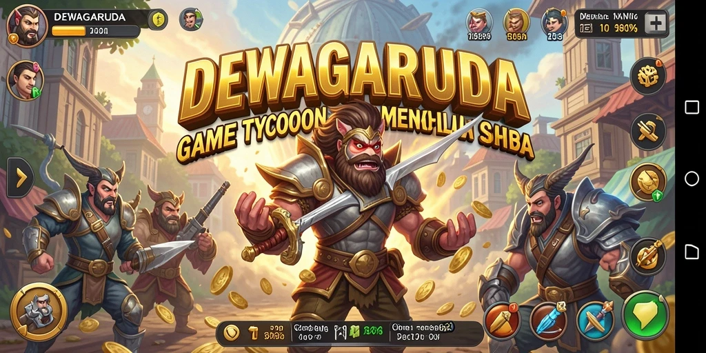 Screenshot DEWAGARUDA menunjukkan gameplay seru dan interaktif.