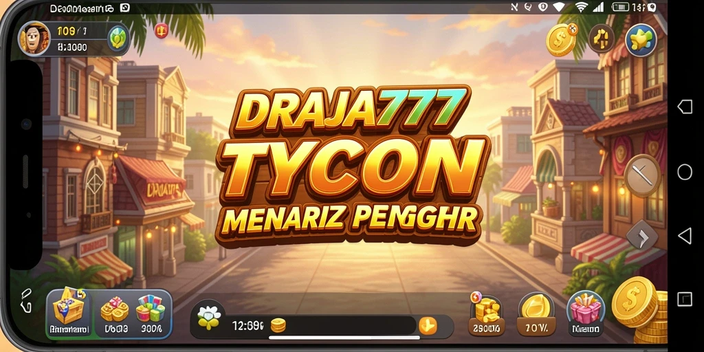 Tangkapan layar utama DRAJA777 menampilkan gameplay Tycoon yang mendebarkan.