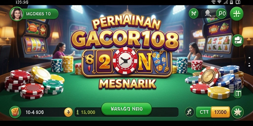 Screenshot GACOR108 menampilkan gameplay Kasino yang menegangkan.