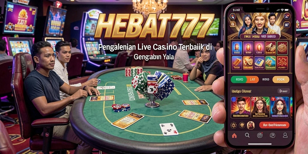 Tampilan menarik dari permainan Live Casino HEBAT777 yang mendebarkan.