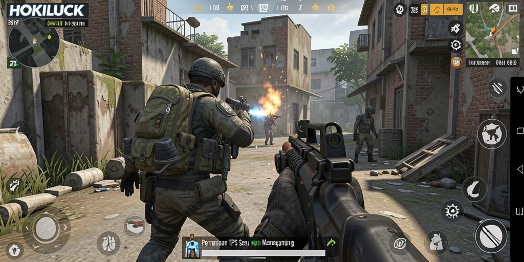 Tampilan gameplay HOKILUCK yang mendebarkan dan penuh aksi.