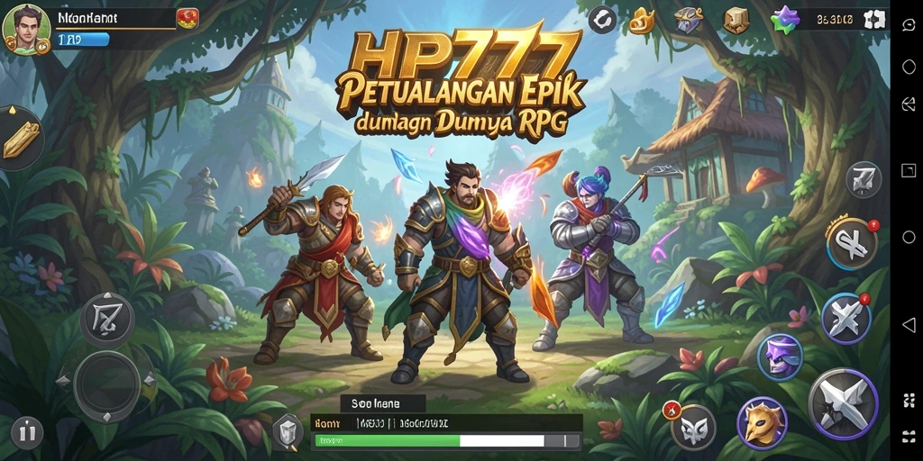 Tampilan gameplay RPG yang mendebarkan dan penuh aksi.