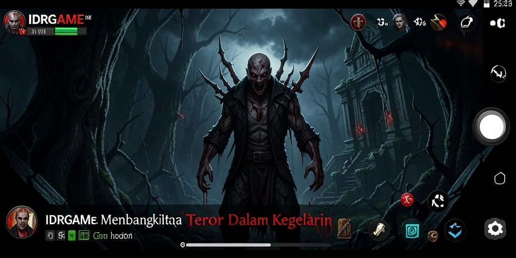 Tampilan mendebarkan dari gameplay IDRGAME yang penuh kengerian dan ketegangan.