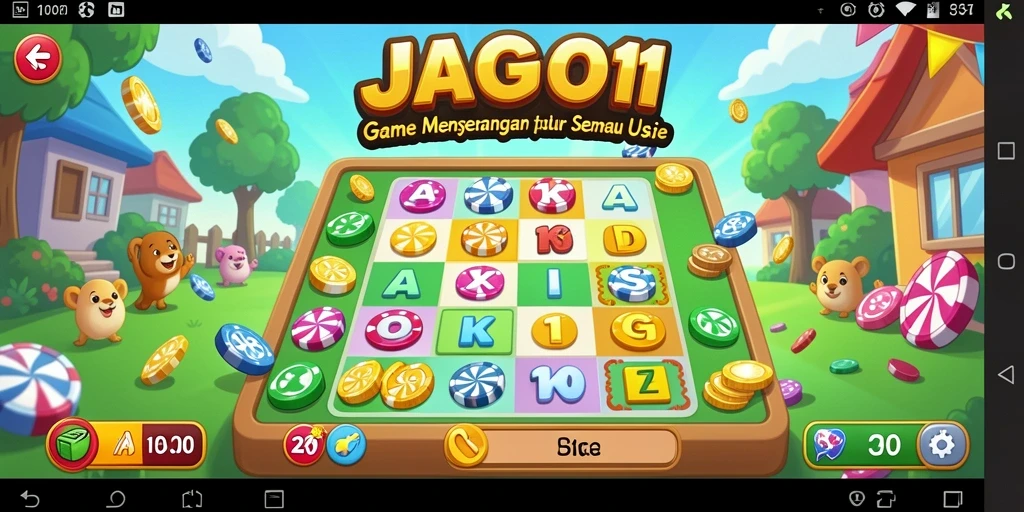 Tampilan gameplay seru di JAGO11 yang menghadirkan kesenangan Bingo.