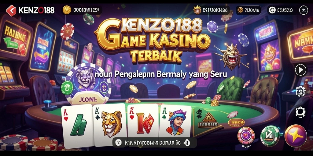 Tampilan gameplay KENZO188 yang menegangkan dan penuh warna.