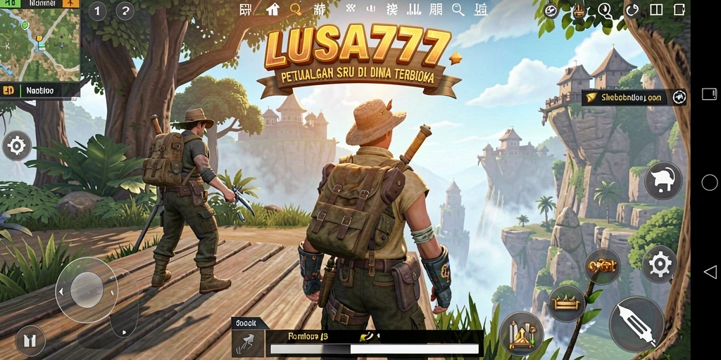 Gameplay LUSA777 menunjukkan petualangan bebas di dunia terbuka yang luas.