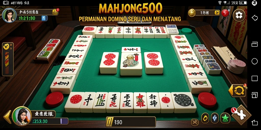 Tampilan gameplay seru dari MAHJONG500 yang penuh tantangan.