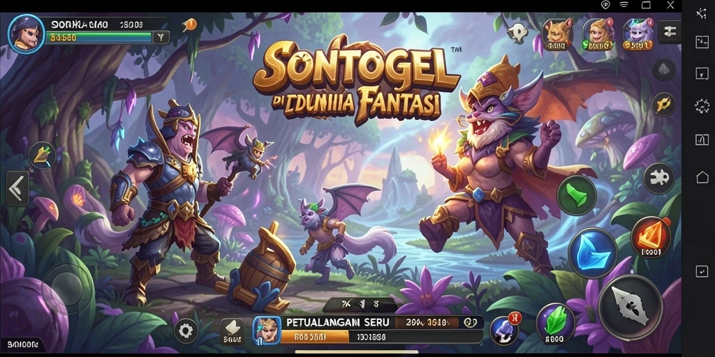 Screenshot dari gameplay SONTOGEL yang menunjukkan aksi petualangan seru.
