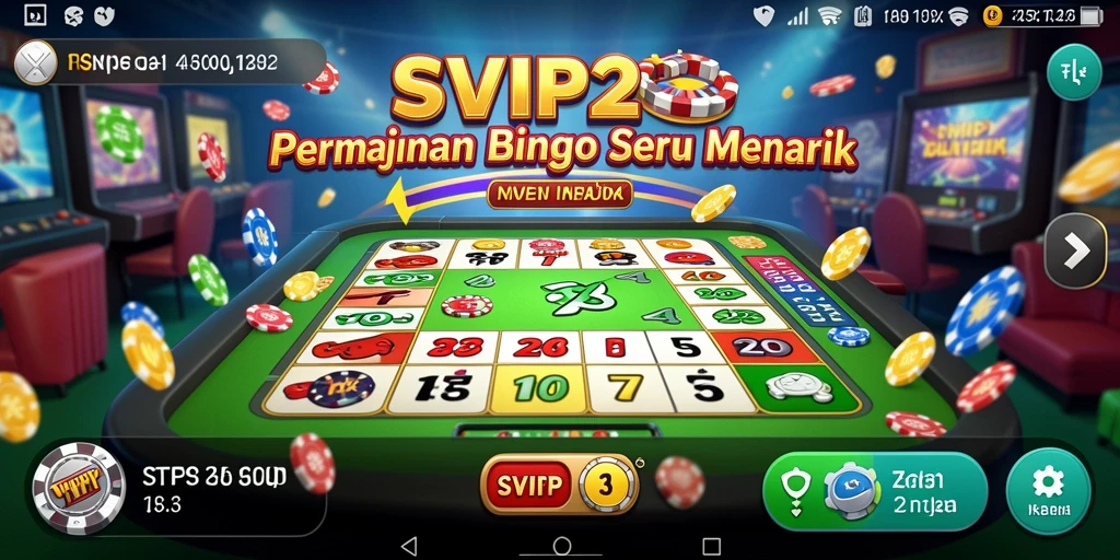 Tampilan gameplay Bingo yang seru dan menarik dari SVIP2.
